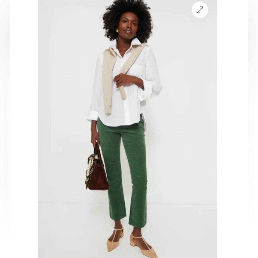 Tuckernuck Green Ankle Cropped Pants - Picture 2 of 10
